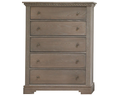 Sugar Cane Brushed Oak | Ithaca 5 Drawer Dresser | Valley Ridge Furniture