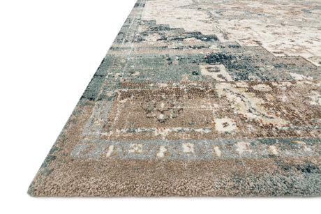James Rug 05 | Taupe / Marine