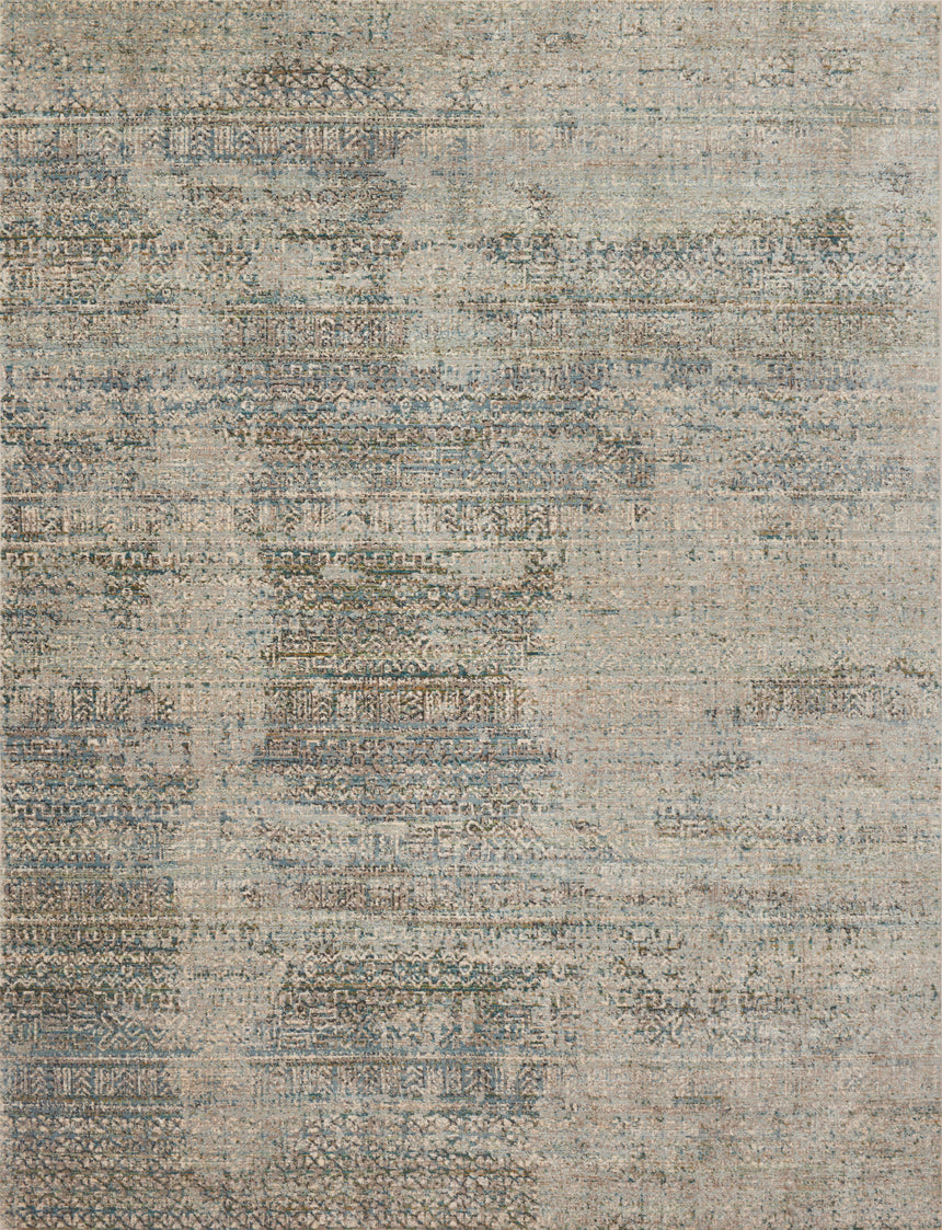 Javari Rug 05 | Ivory / Sea
