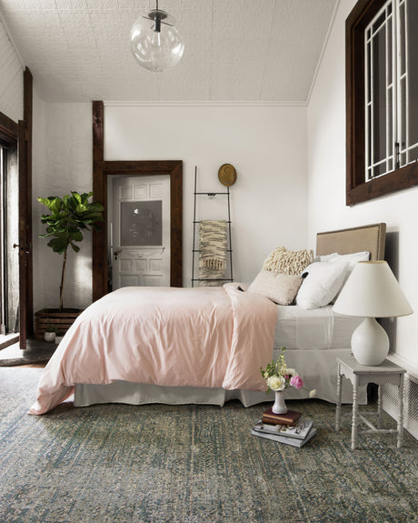 Javari Rug 05 | Ivory / Sea