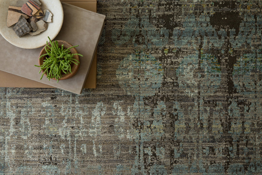 Javari Rug 07 | Steel / Lagoon