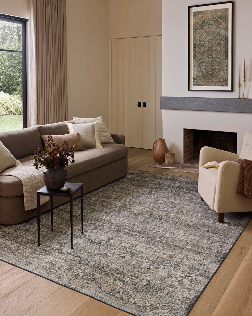 Josie  Rug 05 | Dove / Gold