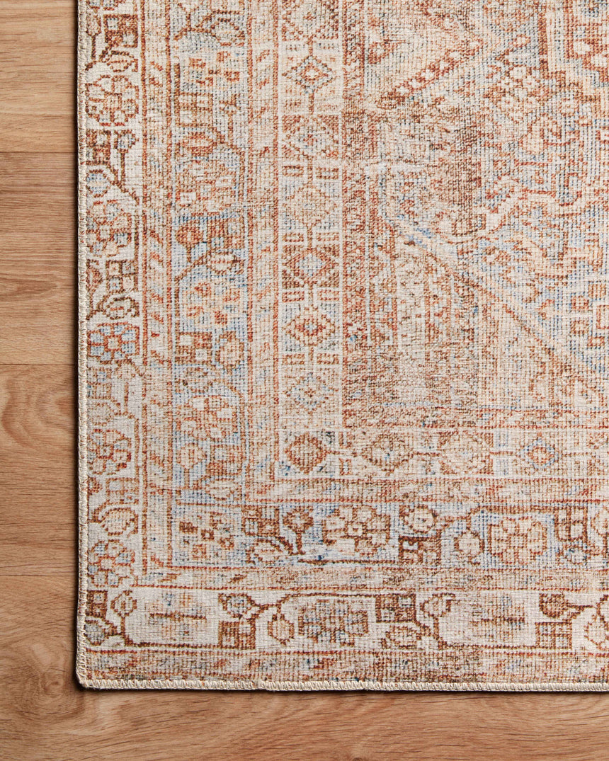 Jules Rug 04 | Tangerine / Mist