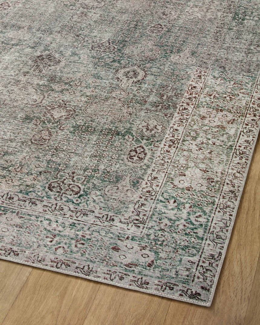Jules Rug 08 | Emerald / Antique Ivory