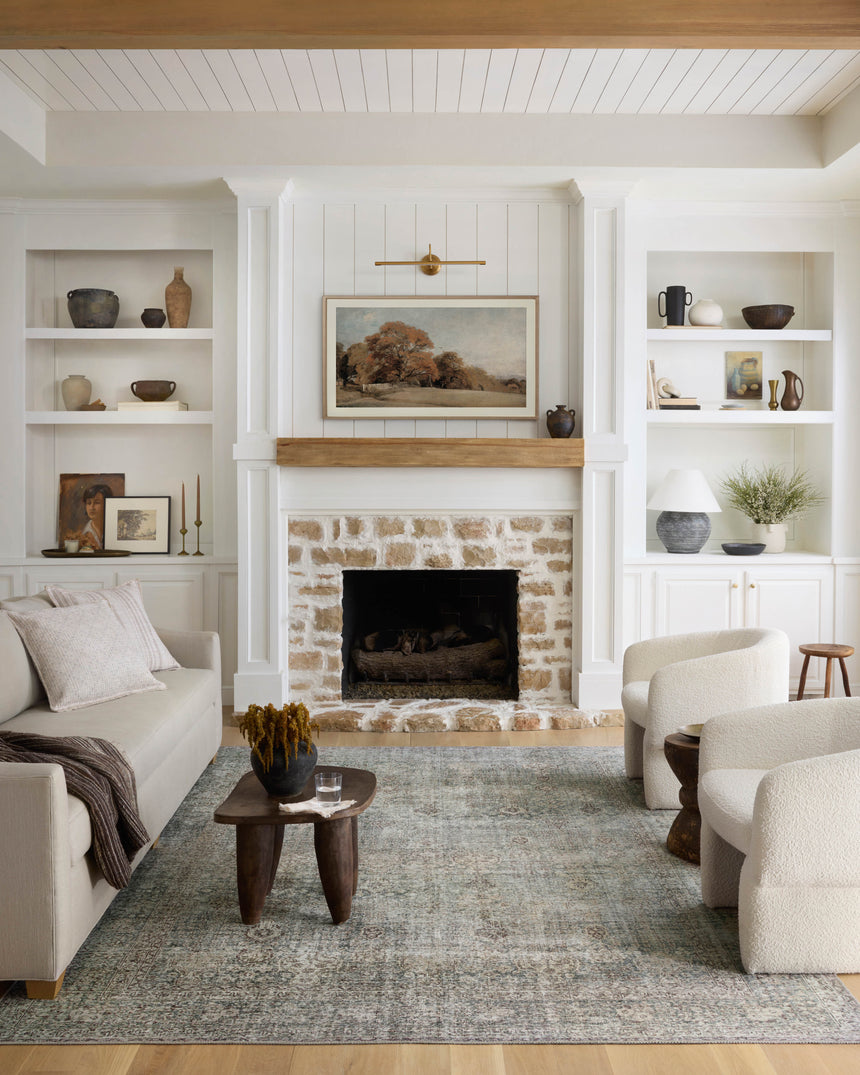 Jules Rug 08 | Emerald / Antique Ivory
