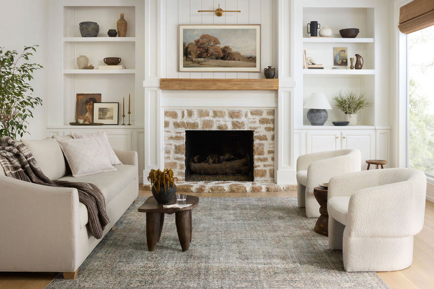 Jules Rug 08 | Emerald / Antique Ivory