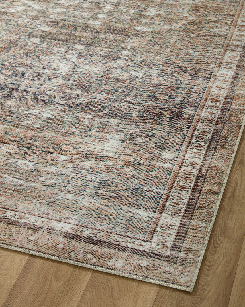 Jules Rug 09 | Ink / Terracotta