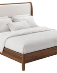 Smoked Walnut with Comrade Fabric | Mobican Julia Bed | Valley Ridge Furniture