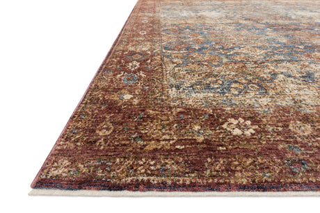 Kennedy Rug 05 | Denim / Brick
