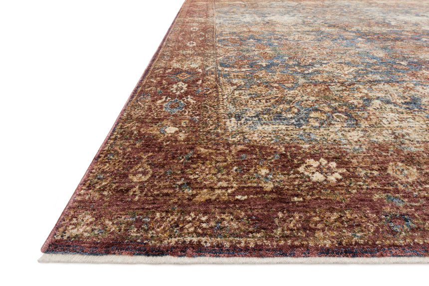 Kennedy Rug 05 | Denim / Brick