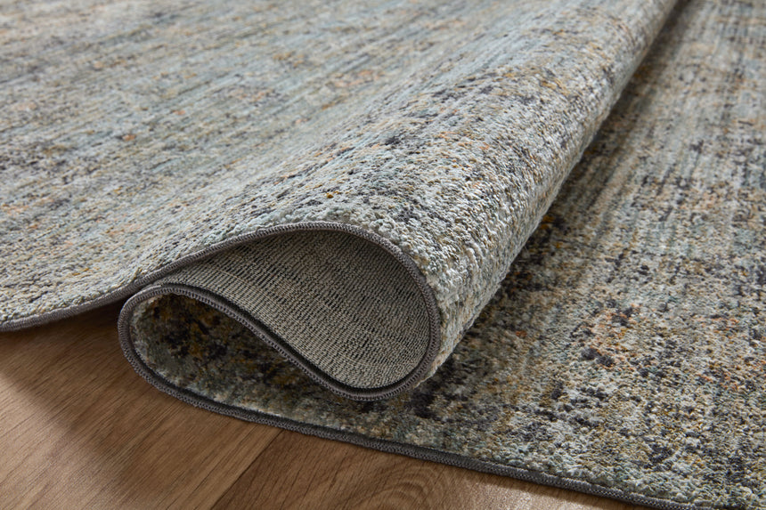 Katherine Rug 01 | Ocean / Gold