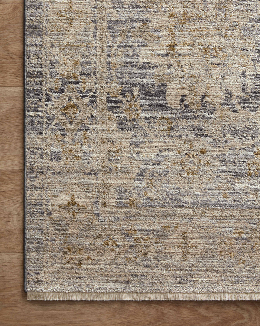 Katherine Rug 02 | Charcoal / Gold