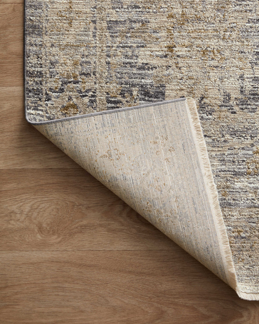Katherine Rug 02 | Charcoal / Gold