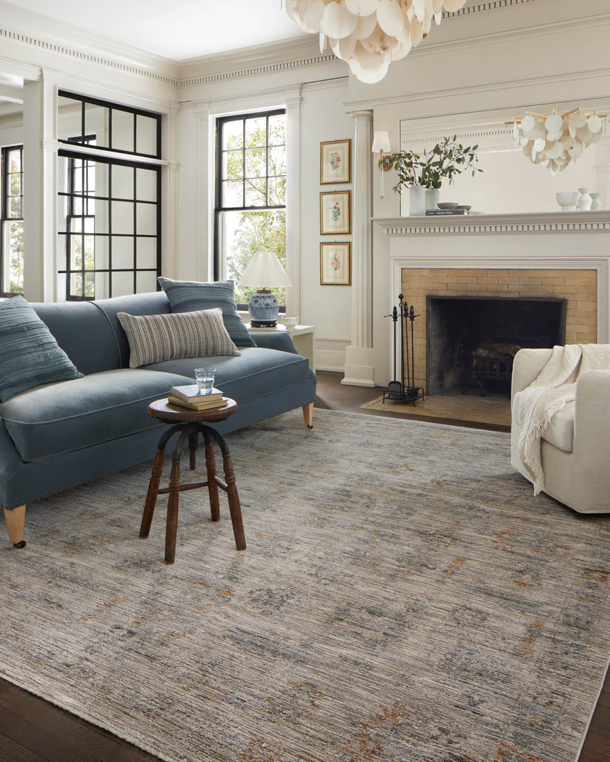 Katherine Rug 04 | Pebble / Ocean