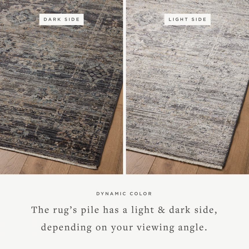 Katherine Rug 05 | Graphite / Jade