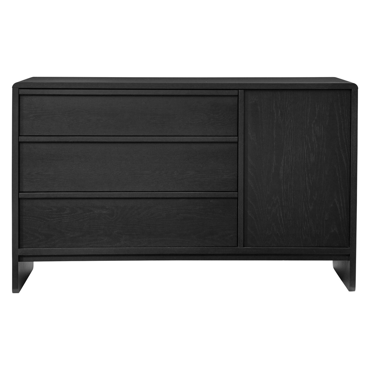 West Bros Corsa Door Dresser in 46 Noir, on white