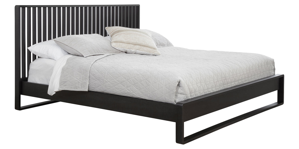West Bros Corsa Slat Bed in 46 Noir