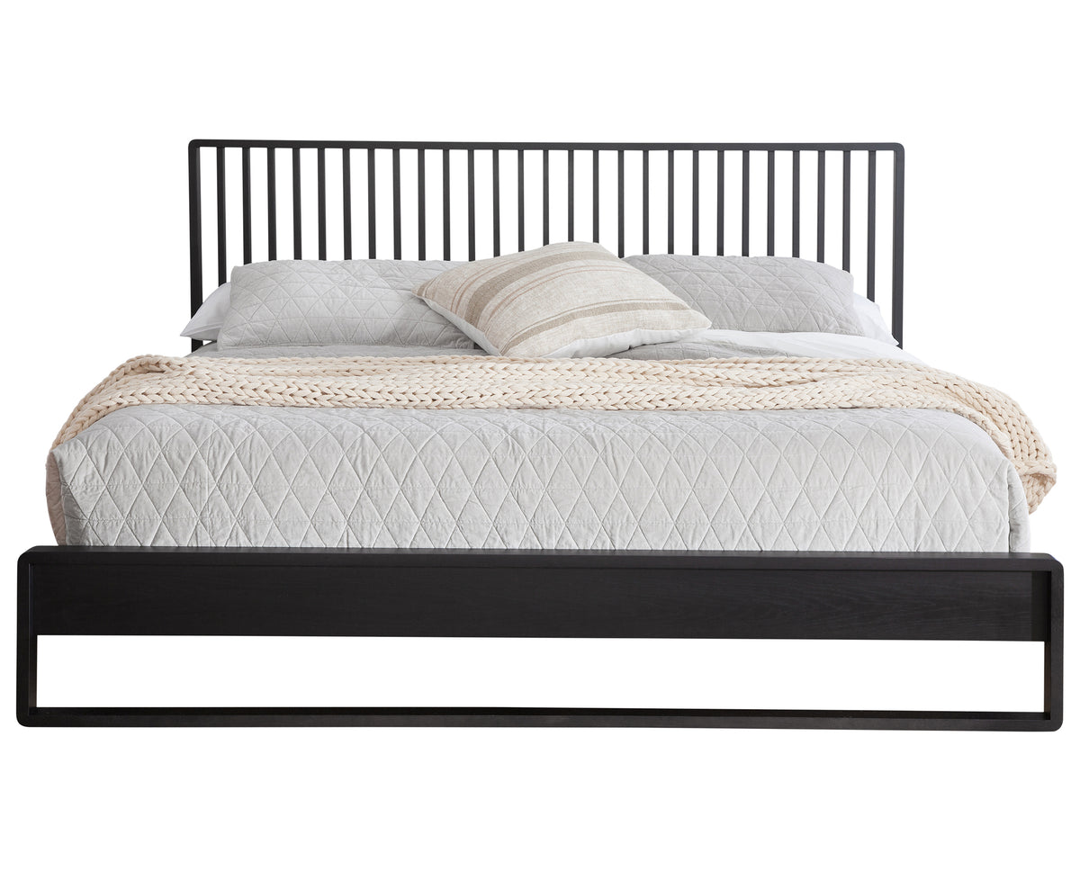 West Bros Corsa Slat Bed in 46 Noir