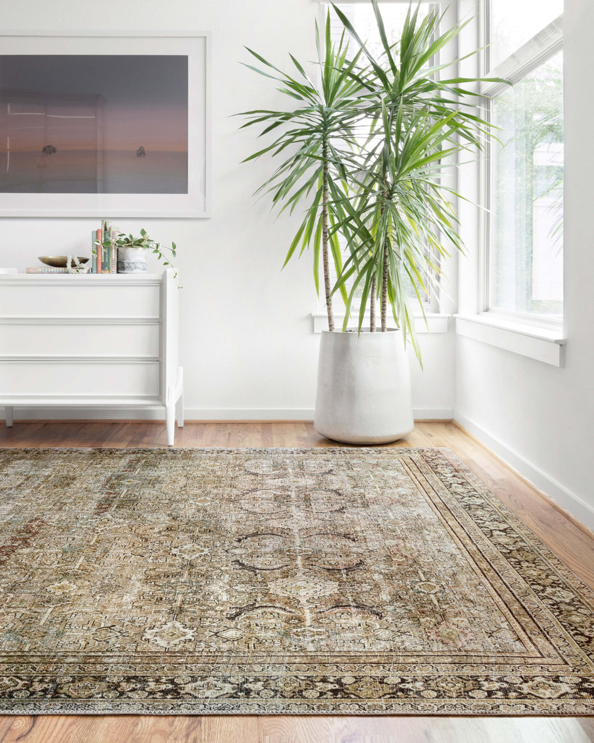 Layla Rug 03 | Olive / Charcoal