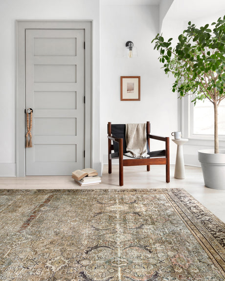 Layla Rug 03 | Olive / Charcoal