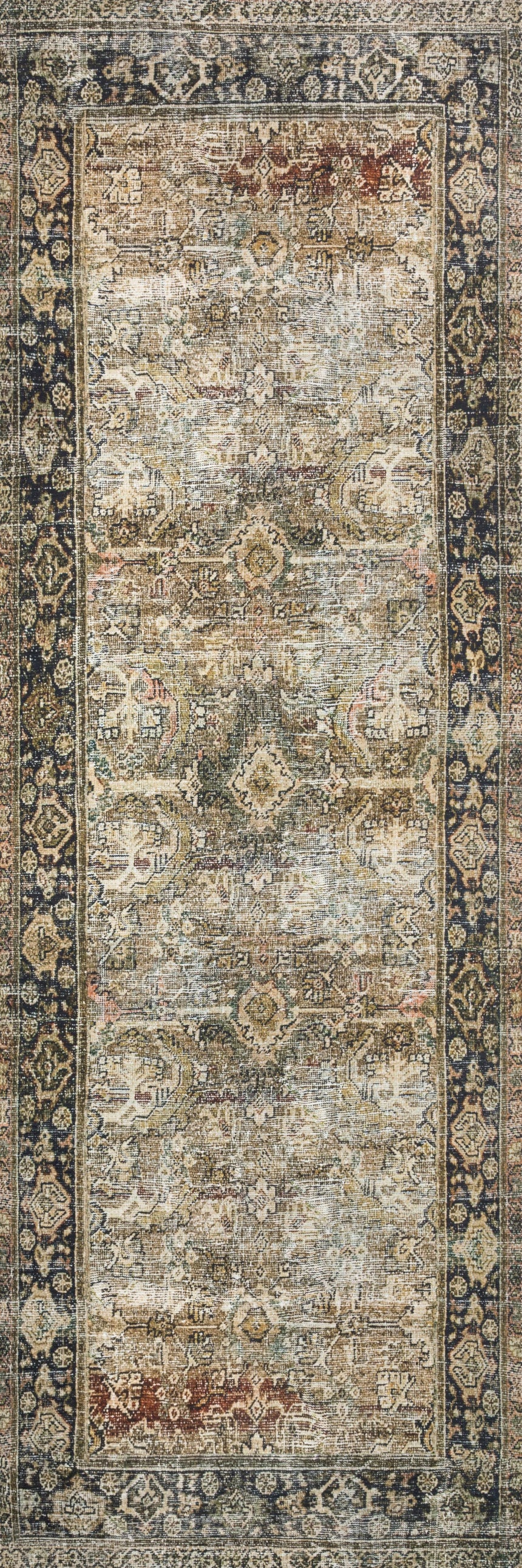 Layla Rug 03 | Olive / Charcoal