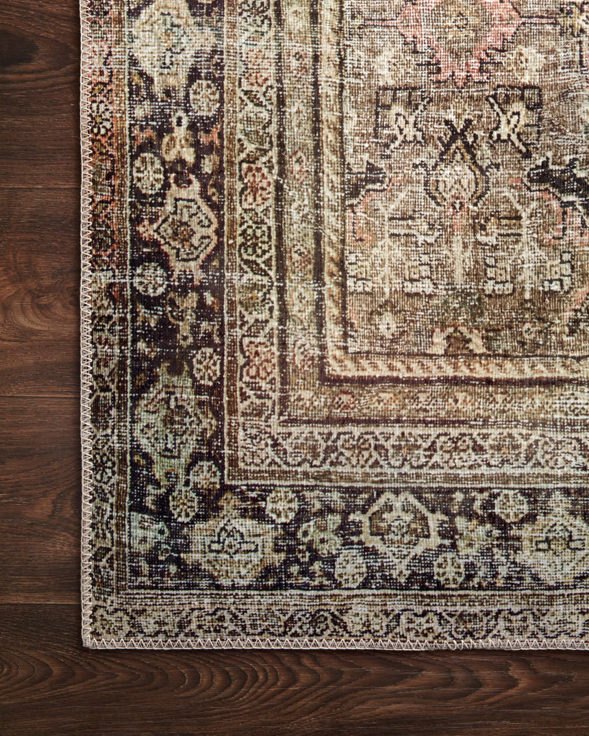Layla Rug 03 | Olive / Charcoal