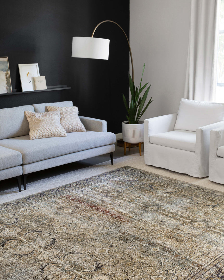 Layla Rug 03 | Olive / Charcoal