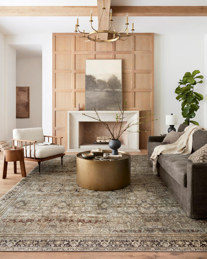 Layla Rug 03 | Olive / Charcoal