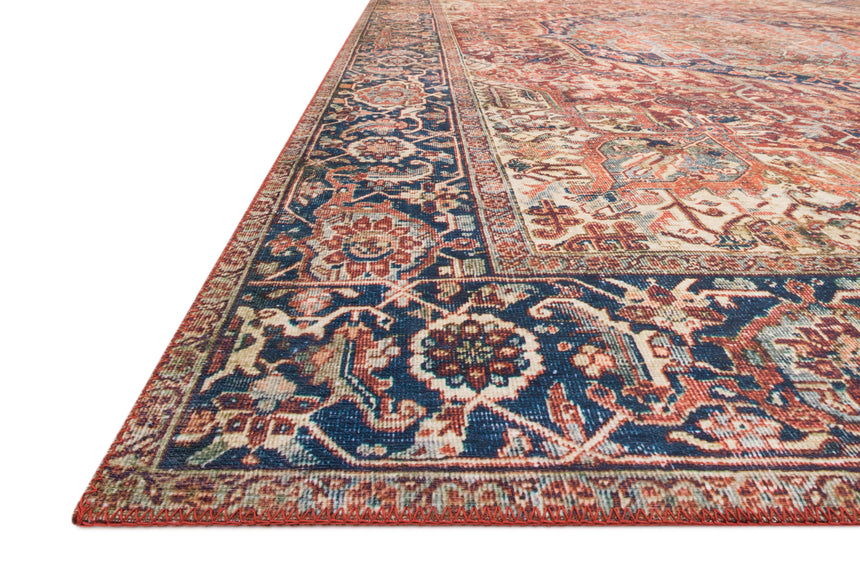 Layla Rug 08 | Red / Navy
