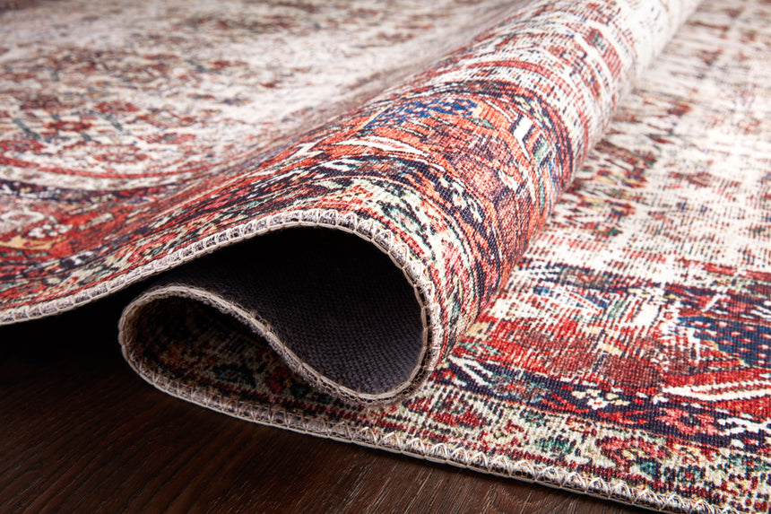 Layla Rug 12 | Ivory / Brick