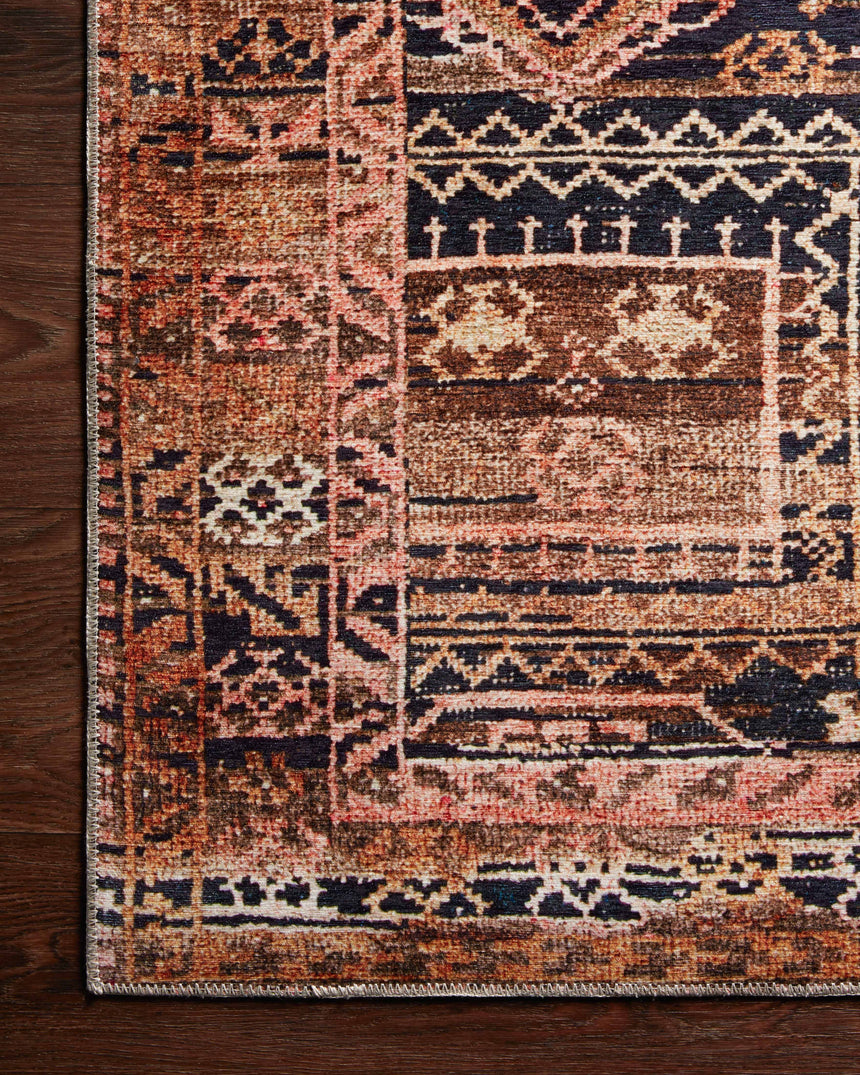 Layla Rug 14 | Mocha / Blush