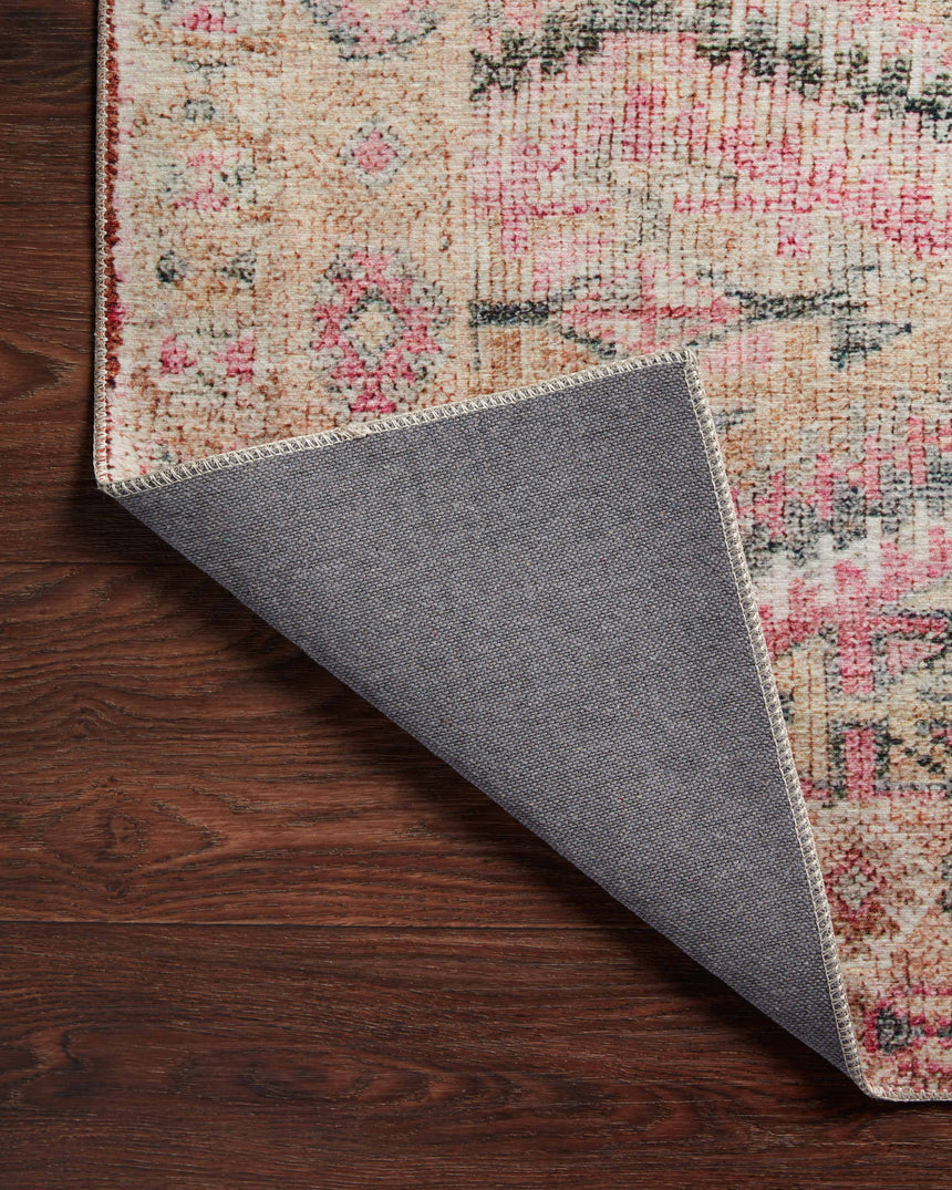 Layla Rug 17 | Pink / Lagoon