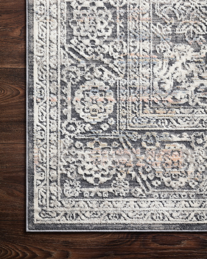 Lucia Rug 03 | Steel / Ivory