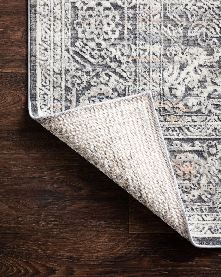 Lucia Rug 03 | Steel / Ivory