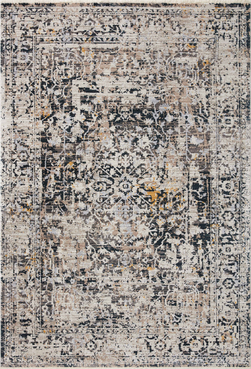 Leigh Rug 03 | Charcoal / Taupe