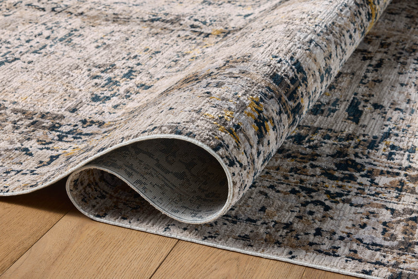 Leigh Rug 03 | Charcoal / Taupe