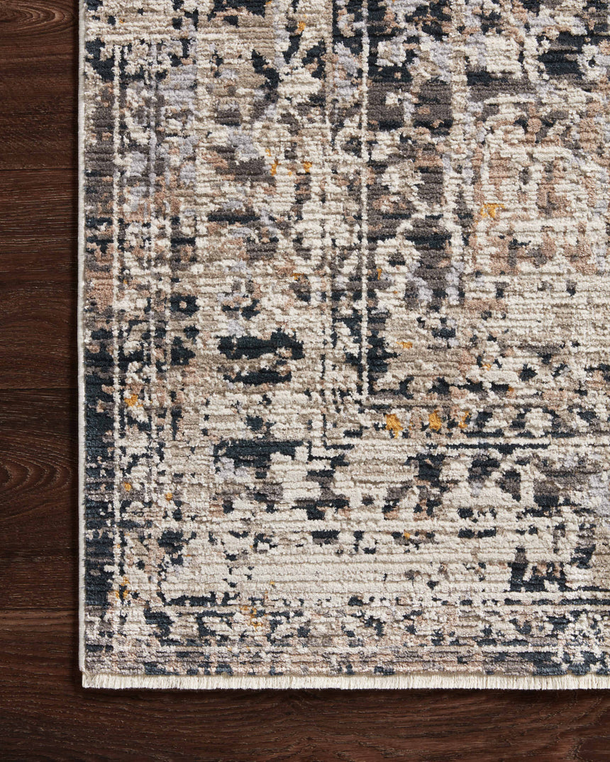 Leigh Rug 03 | Charcoal / Taupe