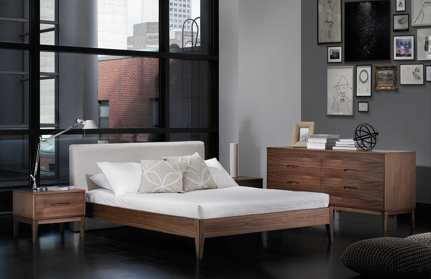 Natural Walnut | Mobican Leila Night Table | Valley Ridge Furniture