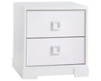White Birch with White Engineered Wood | Lello Nightstand | Valley Ridge Furniture