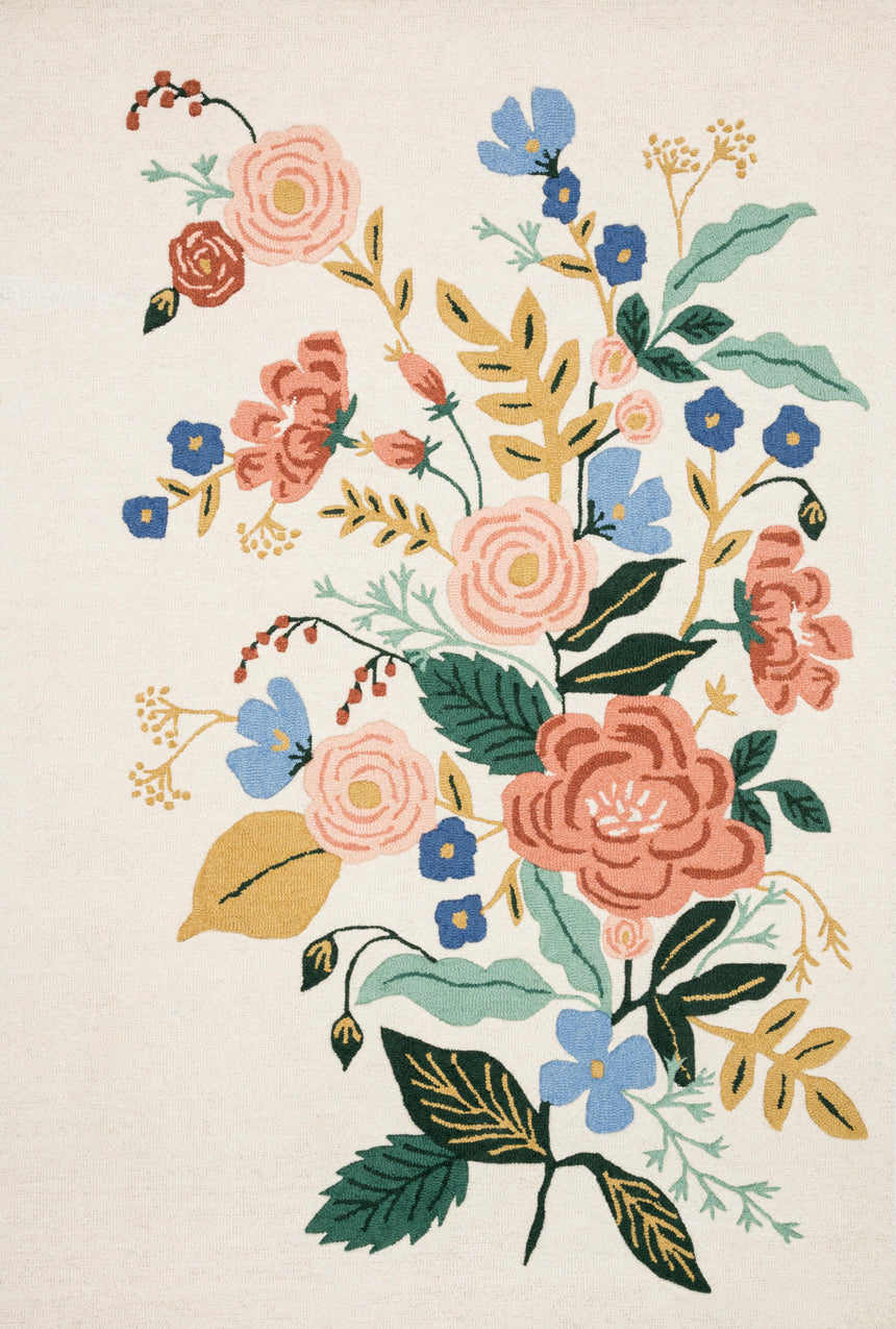 Les Fleurs Rug 04 | Ivory / Multi
