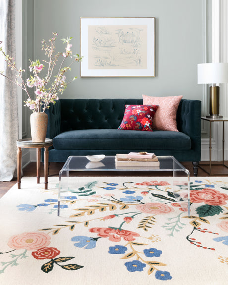 Les Fleurs Rug 04 | Ivory / Multi