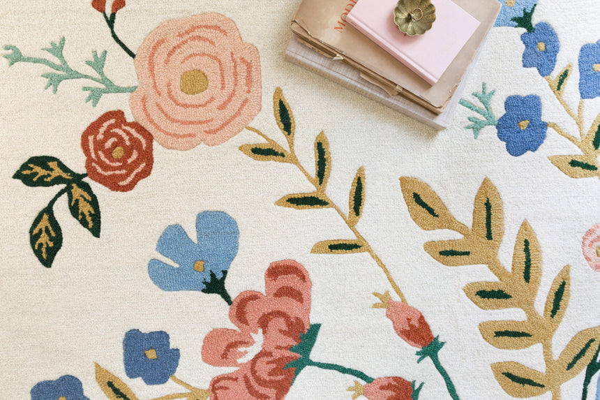 Les Fleurs Rug 04 | Ivory / Multi