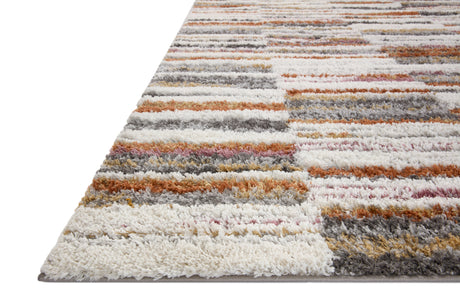 Levitt Shag Rug 03 | Ivory / Sunset