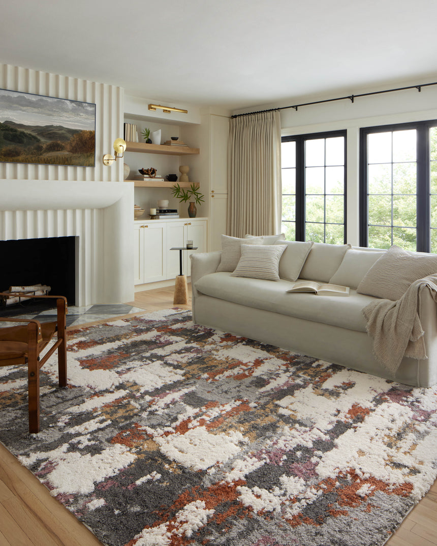 Levitt Shag Rug 04 | Grey / Multi
