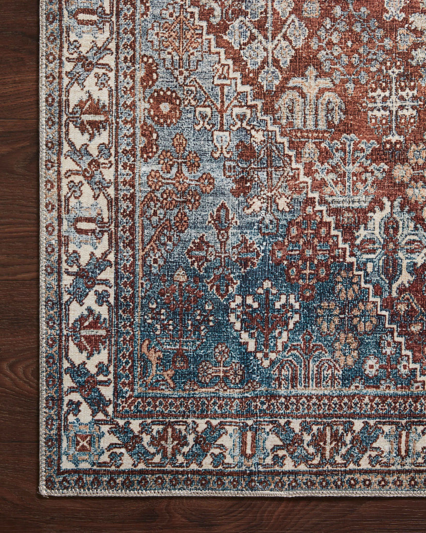 Lenna Rug 04 | Brick / Sky