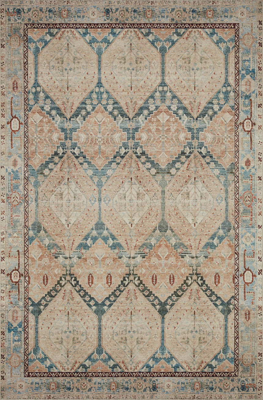 Lenna Rug 05 | Denim / Sand