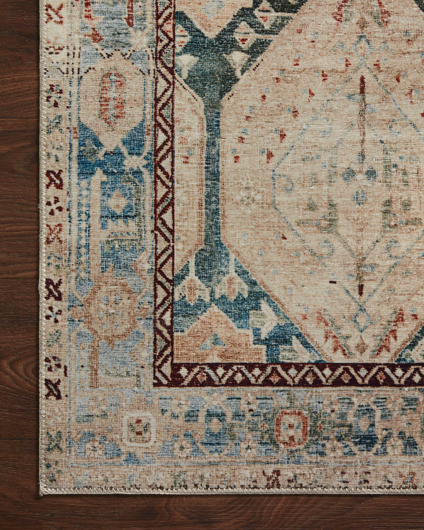 Lenna Rug 05 | Denim / Sand