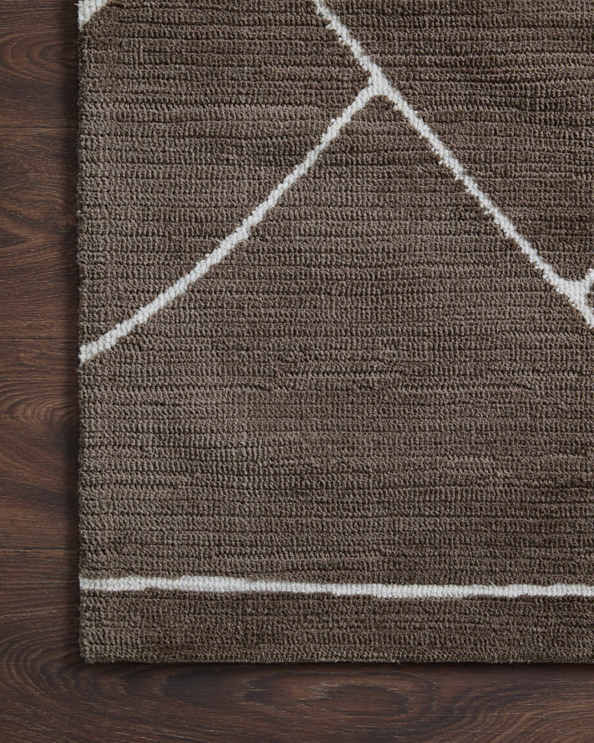 Logan Rug 01 | Mocha / White