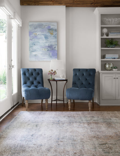 Loren Rug 04 | Silver / Slate