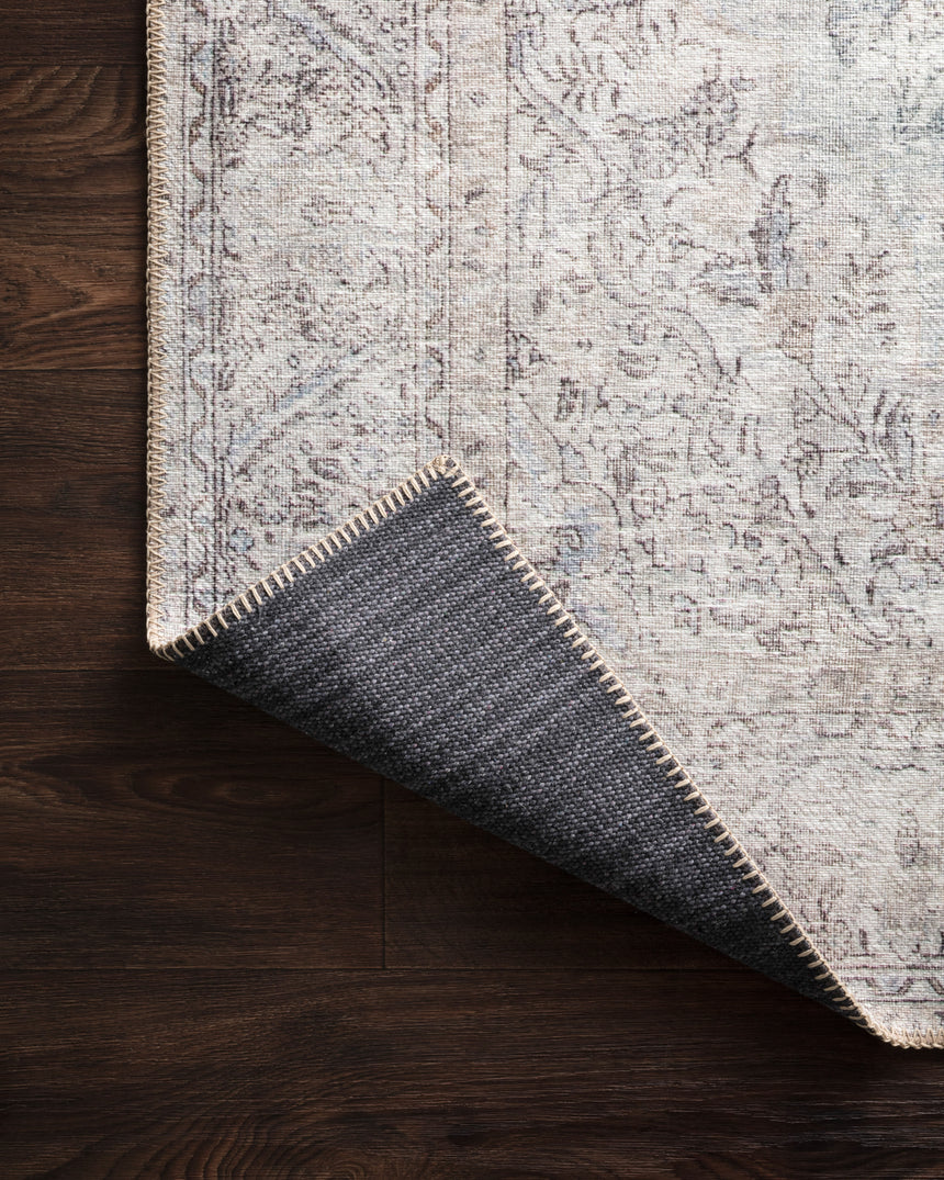Loren Rug 04 | Silver / Slate